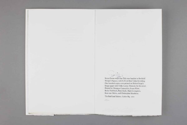 Seven Poems with One Title - Image 5